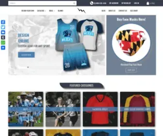 Lacrossepinnies.com(Lacrosse Pinnies) Screenshot