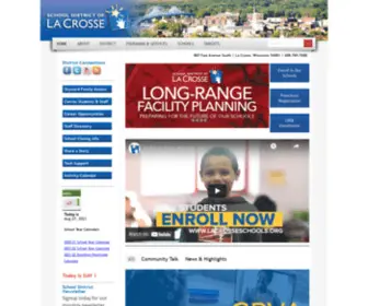 Lacrosseschools.com(School District of La Crosse) Screenshot