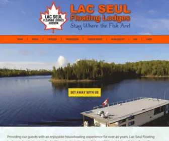 Lacseulfloatinglodges.com(Lac Seul Floating Lodges) Screenshot