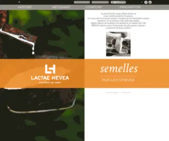 Lactae-Hevea.com(Semelles en pur lait d'h) Screenshot