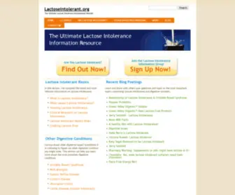 Lactoseintolerant.org(100 Percent Lactose Free Entertainment) Screenshot