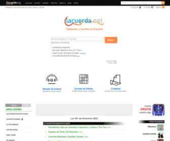 Lacuerda.net(Letras y Acordes de Guitarra) Screenshot