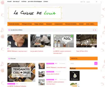 Lacuisinedelucia.com(Blog de cuisine à l'attention des gourmets curieux) Screenshot