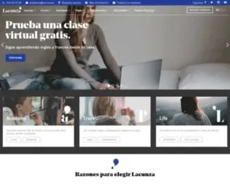 Lacunza.es(Cursos de inglés y francés) Screenshot