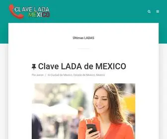 Ladade.com.mx(Clave LADA de Mexico y sus Ciudades) Screenshot