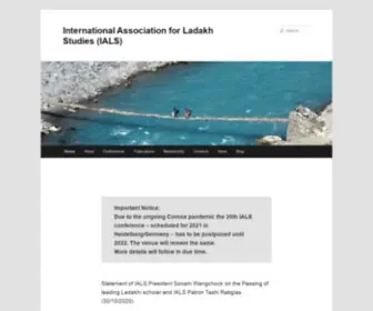 Ladakhstudies.org(Important Notice:Due to the ongoing Corona pandemic the 20th IALS conference) Screenshot