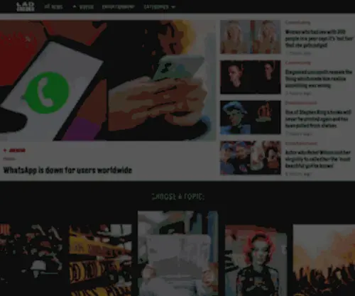 Ladbible.com(Redefining Entertainment & News For a Social Generation) Screenshot