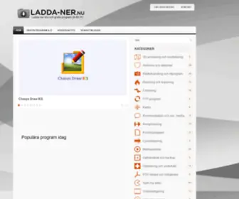 Ladda-Ner.nu(Ladda ner bra och gratis program till din PC) Screenshot