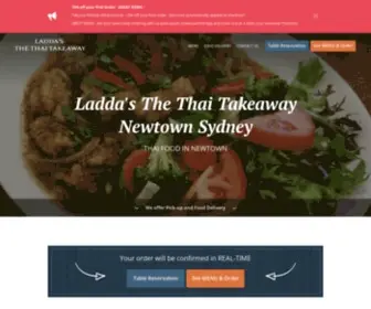 Laddas.com.au(Ladda's The Thai Takeaway Newtown Sydney) Screenshot