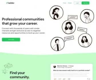 Ladder.to(The professional community platform for the next generation. join communities of thousands of college) Screenshot