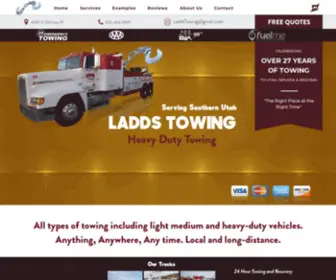 Laddstowing.com(Ladd's Towing) Screenshot