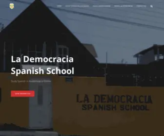 Lademocracia.net(Study Spanish in Quetzaltenango Guatemala or Online) Screenshot