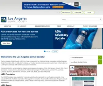 Ladental.com(Los Angeles Dental Association) Screenshot