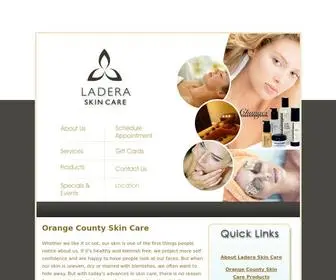 Laderaskincare.com(Orange County Skin Care) Screenshot