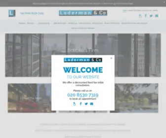 Laderman.co.uk(Laderman & Co) Screenshot
