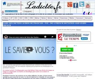 Ladictee.fr(Dictées en ligne audio langue française) Screenshot