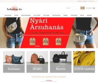 Ladiesbag.hu(Női táska webshop) Screenshot