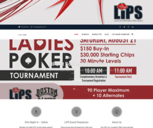 Ladiesinternationalpokerseries.com(LIPS TOUR) Screenshot