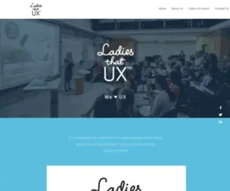 Ladiesthatux.com(Ladies that UX) Screenshot