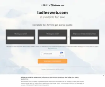 Ladiesweb.com(The Leading Meet Women Site on the Net) Screenshot