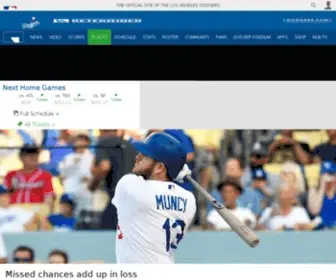 Ladodgers.com(The Official Site of The Los Angeles Dodgers) Screenshot