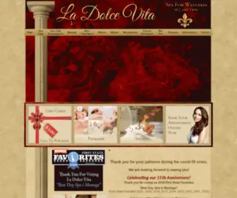 Ladolcevitaspaforwellness.com(La Dolce Vita Spa for Wellness) Screenshot