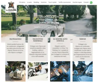 Ladolcevitaweddingcar.it(Noleggio auto d'epoca) Screenshot