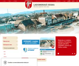 Ladomerska-Vieska.sk(Obec) Screenshot