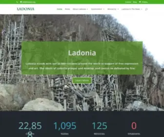 Ladonia.org(The Proud) Screenshot