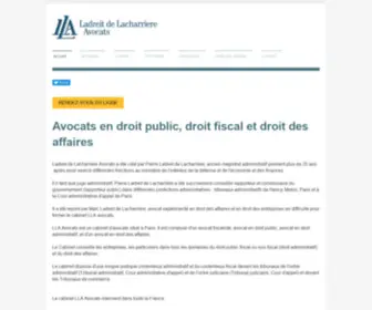 Ladreit-DE-Lacharriere-Avocats.fr(Ladreit de Lacharriere avocats en droit administratif et fiscal) Screenshot