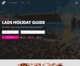 Ladsholidayguide.com(Lads Holiday Guide) Screenshot