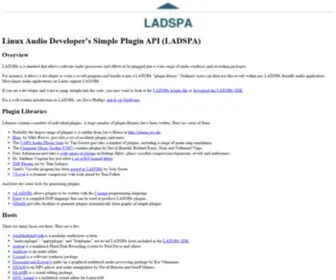 Ladspa.org(Linux Audio Developer's Simple Plugin API (LADSPA)) Screenshot