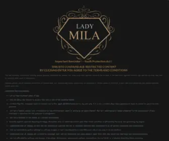 Lady-Mila.com(Lady Mila) Screenshot