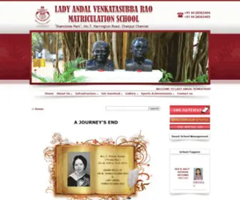 Ladyandalschool.com(LADY ANDAL VENKATASUBBA RAO MATRICULATION SCHOOL) Screenshot