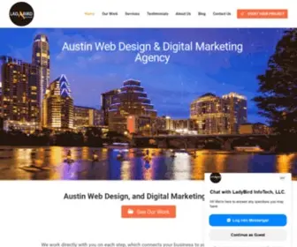 Ladybirdinfotech.com(Austin Web Design and Digital Marketing Agency) Screenshot