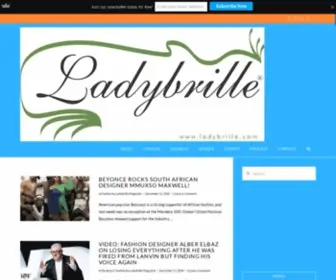 Ladybrillemag.com(#1 African Fashion & Entertainment Site for the West) Screenshot