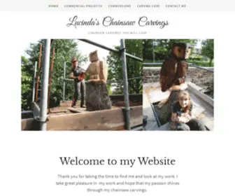 Ladychainsawcarvings.com(Lucinda's Chainsaw Carvings) Screenshot