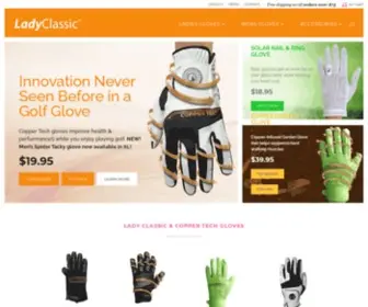 Ladyclassic.com(Official Lady Classic and Copper Tech Golf Gloves) Screenshot