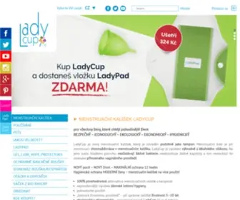 Ladycup.cz(Menstruační kalíšek) Screenshot