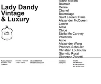 Ladydandy.com(Lady dandy) Screenshot