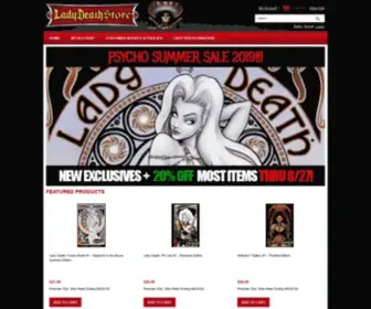 Ladydeathstore.com(Coffin Comics Shop) Screenshot