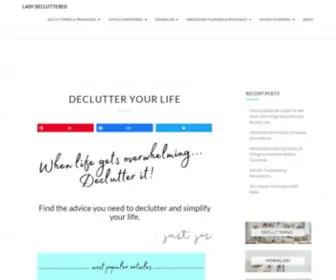 Ladydecluttered.com(Lady Decluttered) Screenshot