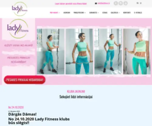 Ladyfitness.lv(Lady Fitnes) Screenshot
