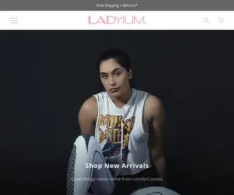 Ladyium.com(Inspired luxury activewear brand) Screenshot