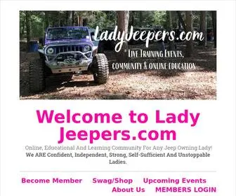 Ladyjeepers.com(Home Page Lady) Screenshot