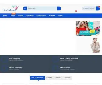 Ladylook.in(Create an Ecommerce Website and Sell Online) Screenshot