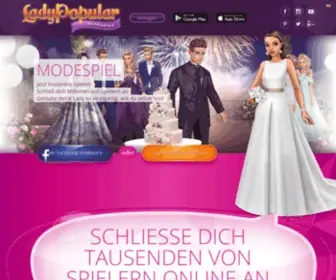 Ladypopular.de(LADY POPULAR: das beste online Spiel für Mode und Stil) Screenshot