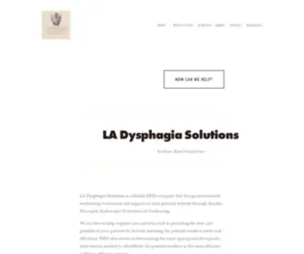 Ladysphagiasolutions.com(LA Dysphagia Solutions) Screenshot