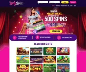 Ladyspin.co.uk(Best UK Slots) Screenshot