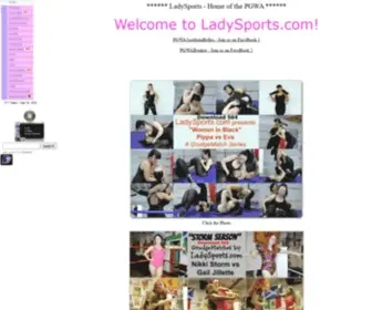 Ladysports.com(Special Events) Screenshot